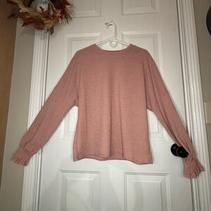 Chic Pink Knit Sweater